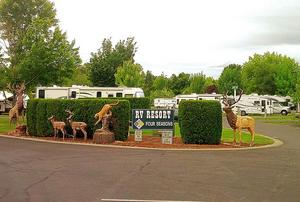 Outside the resort